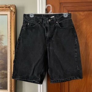 Levi's Black Jean Dad Shorts 550